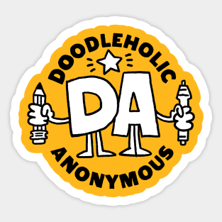 DOODLEHOLIC ANONYMOUS Sticker